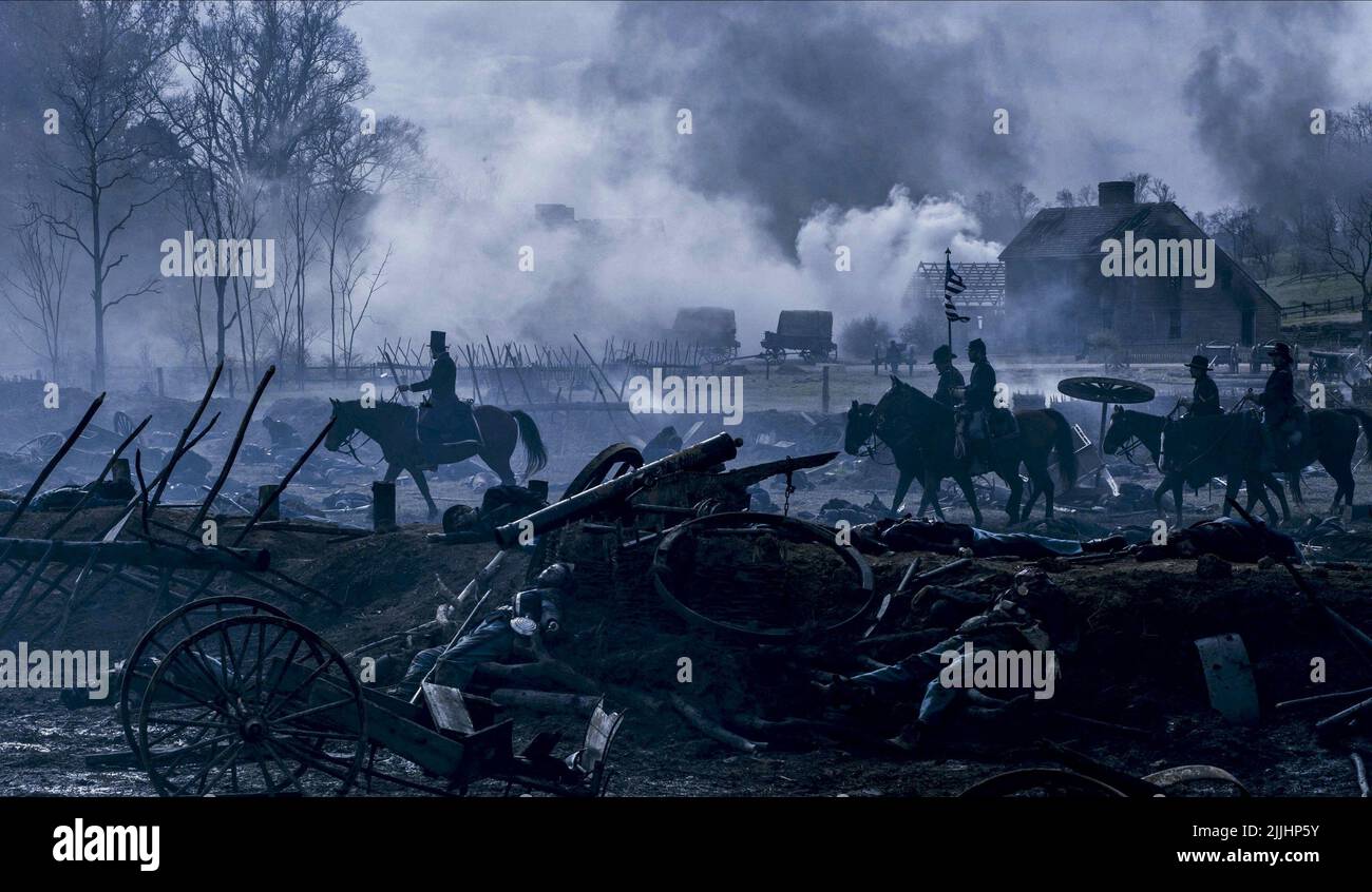 BATTLE AFTERMATH SCENE, LINCOLN, 2012 Stock Photo