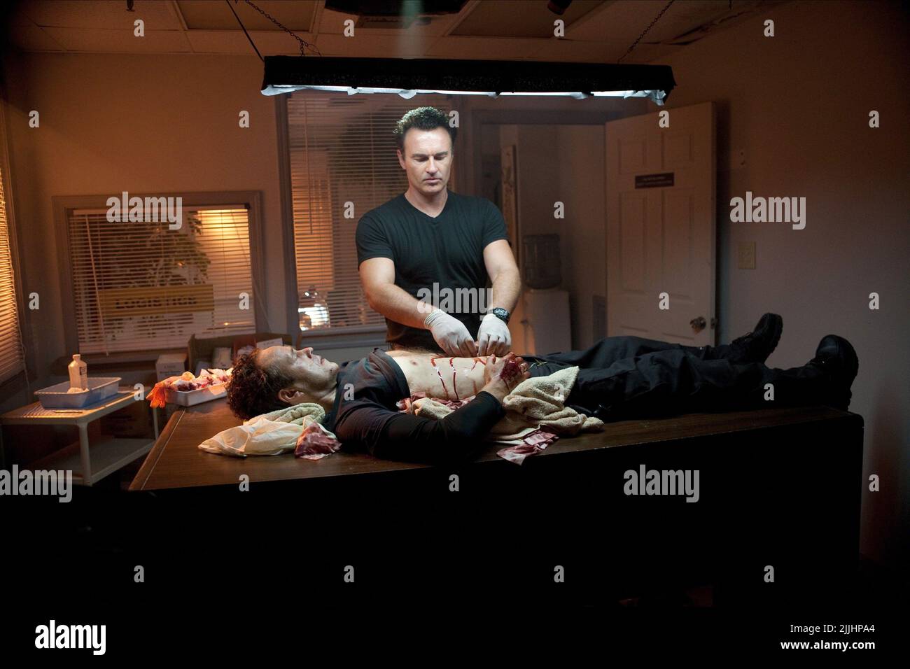 ARIE VERVEEN, JULIAN MCMAHON, FIRE WITH FIRE, 2012 Stock Photo
