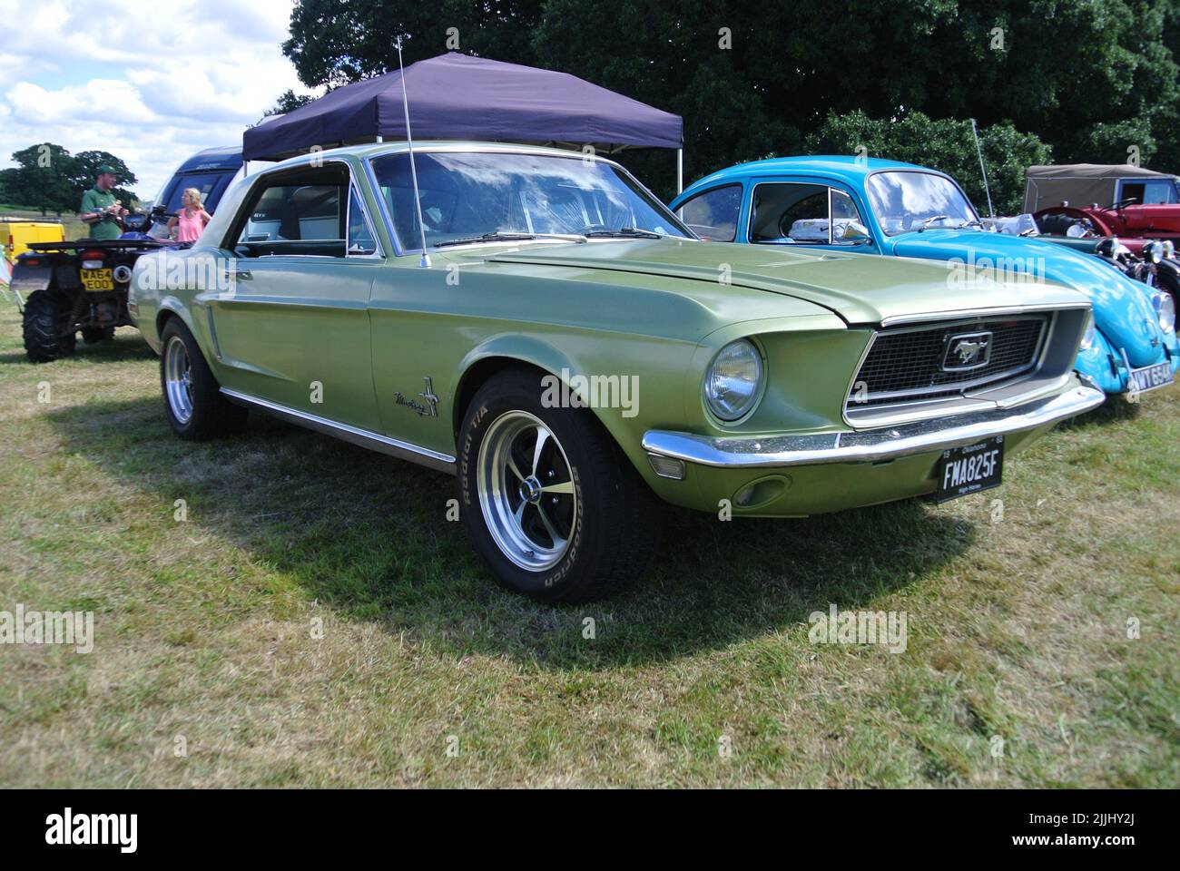 A 1968 Ford Mustang parked on display at the 47th Historic Vehicle ...