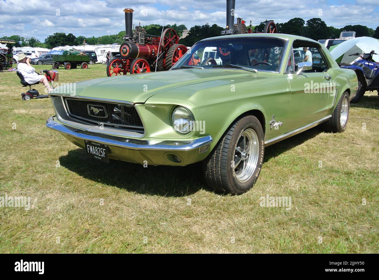 A 1968 Ford Mustang parked on display at the 47th Historic Vehicle ...