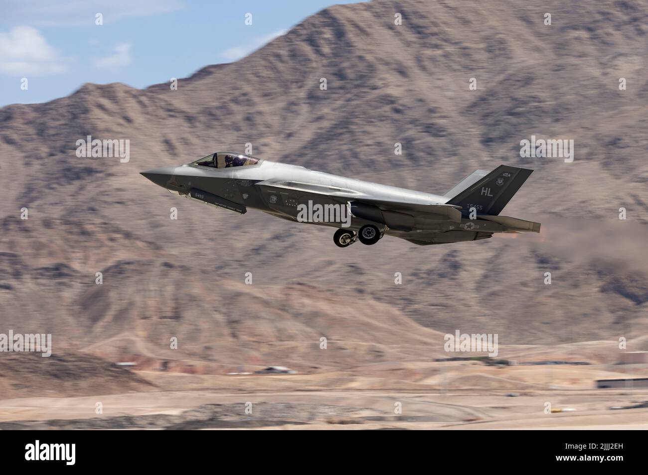 An F-35 Lightning II assigned to the 4th Fighter Squadron, Hill Air ...