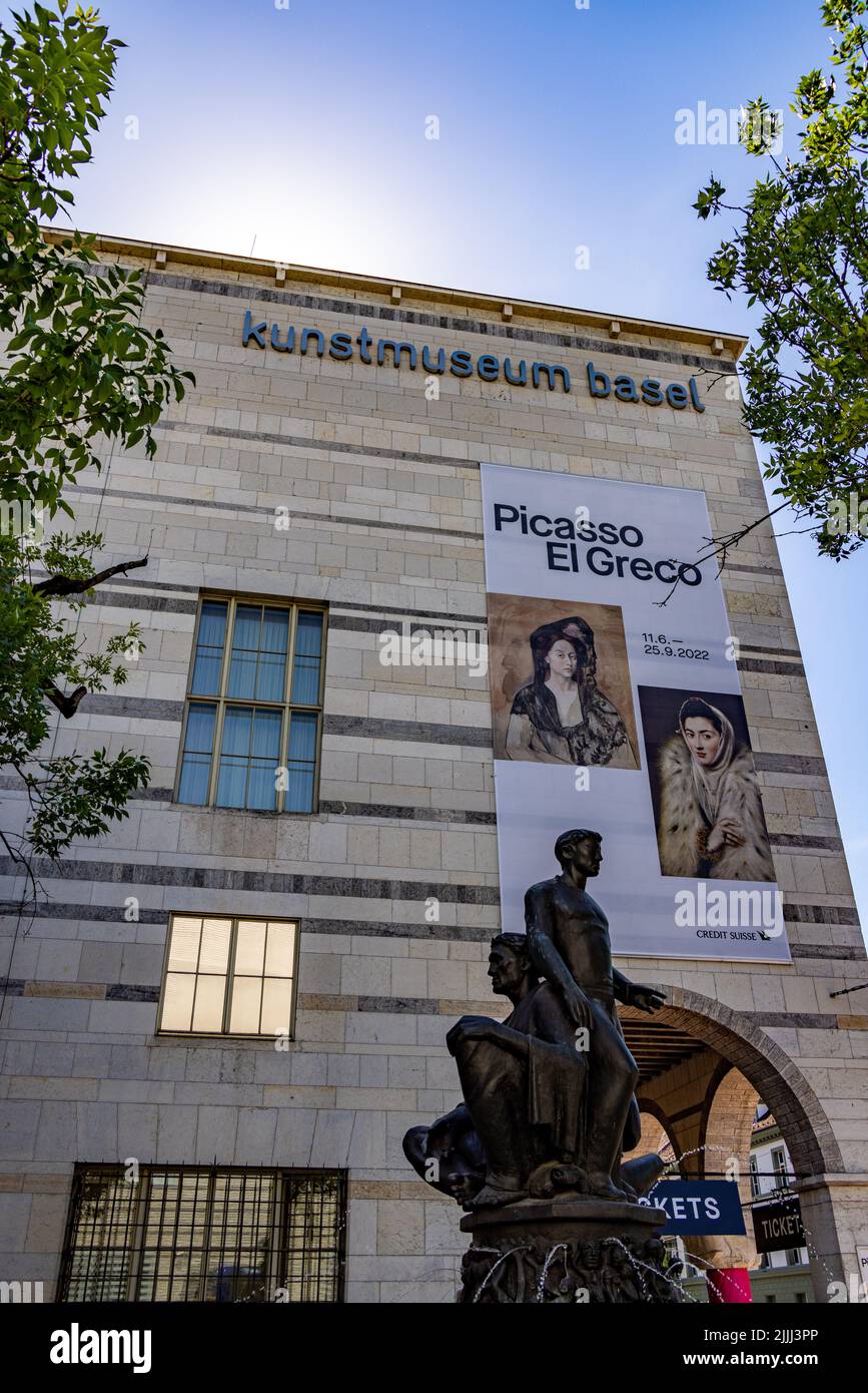 Museum of Arts Basel in the city center BASEL, SWITZERLAND JULY 17, 2022 Stock Photo Alamy