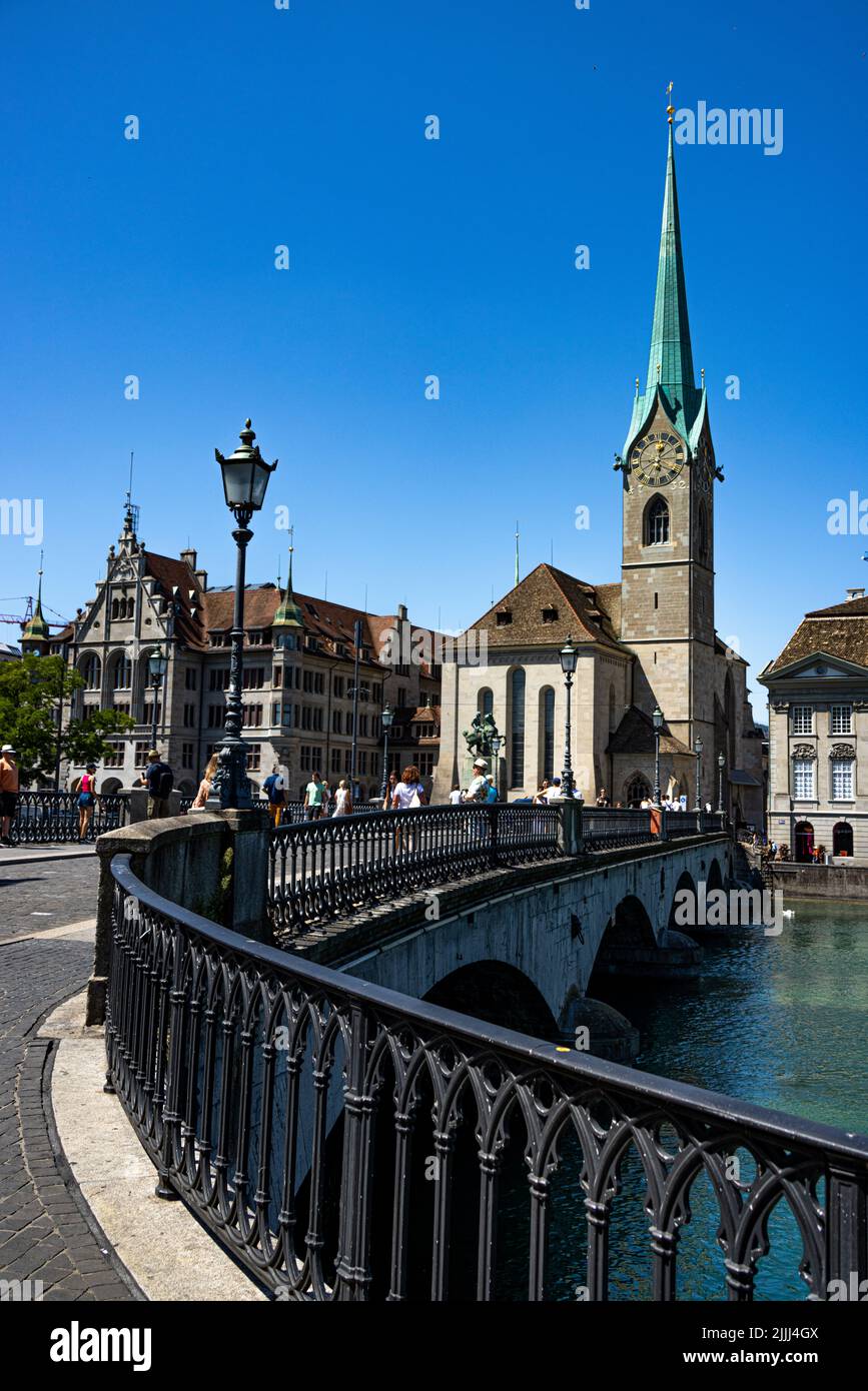FIDUS、「Auf der Brucke in Zurich」 Quaibrücke, Zurich - Wikipedia