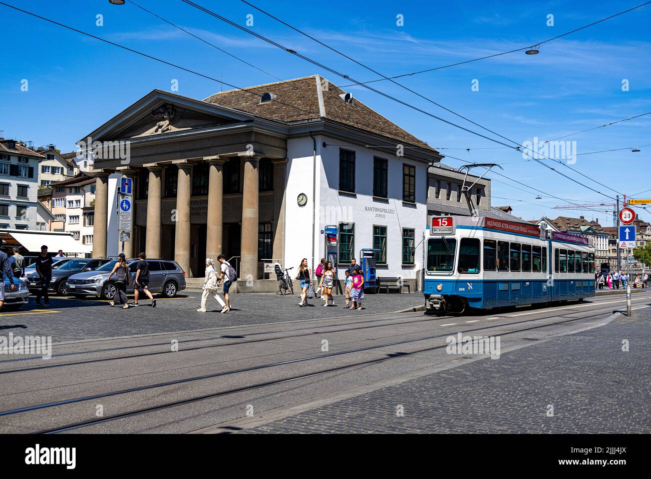 Police building of the Zurich Cantonal Police - ZURICH, SWITZERLAND - JULY 17, 2022 Stock Photo