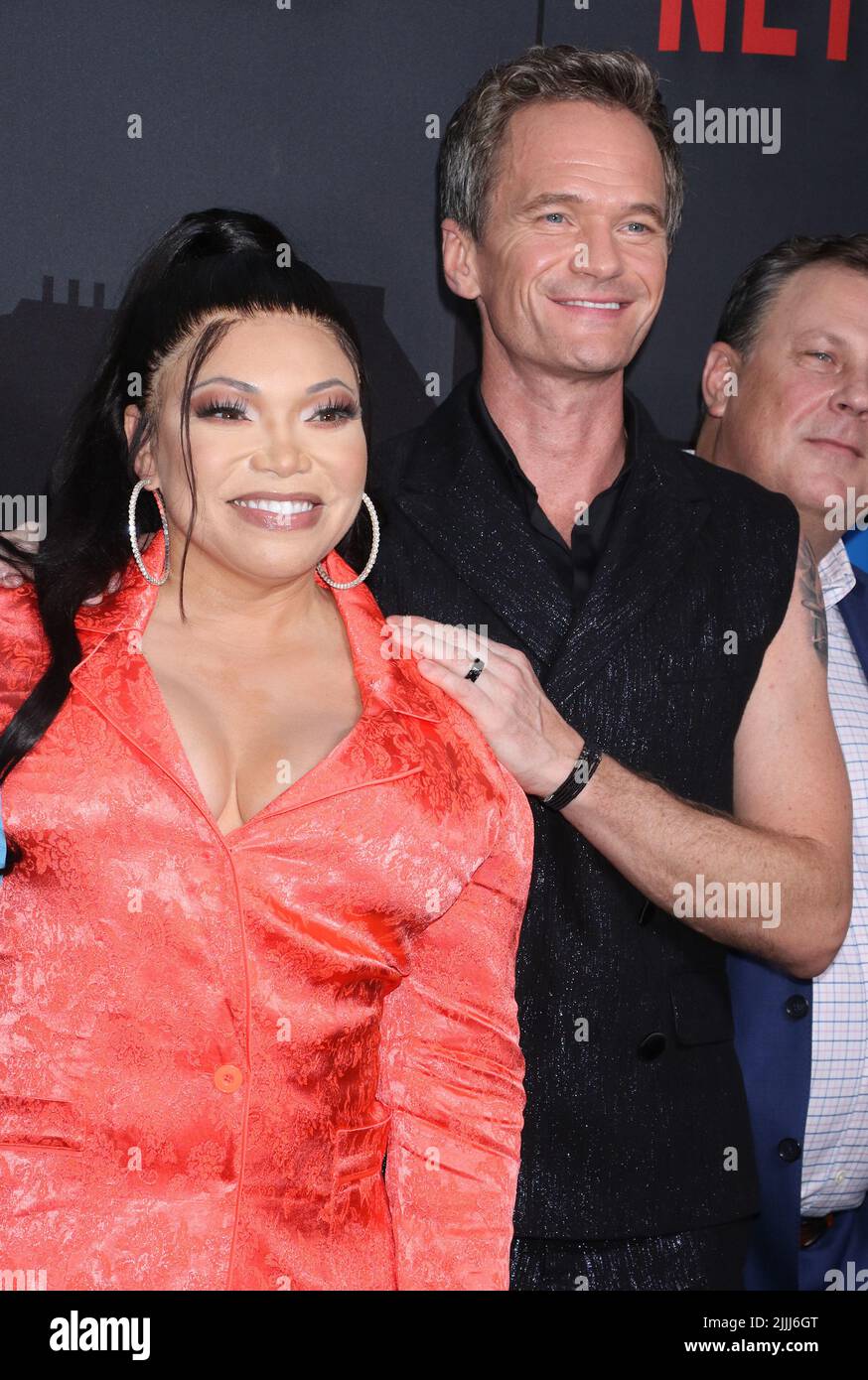 New York, NY, USA. 26th July, 2022. Tisha Campbell and Neil Patrick Harris at the Netflix Premiere Of Uncoupled at The Paris Theatre in New York City on July 26, 2022. Credit: Rw/Media Punch/Alamy Live News Stock Photo
