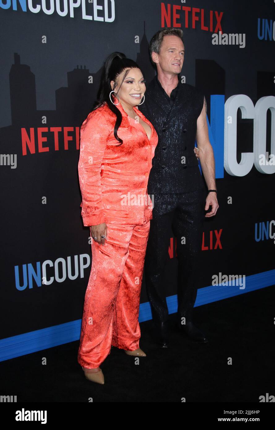 New York, NY, USA. 26th July, 2022. Tisha Campbell and Neil Patrick Harris at the Netflix Premiere Of Uncoupled at The Paris Theatre in New York City on July 26, 2022. Credit: Rw/Media Punch/Alamy Live News Stock Photo