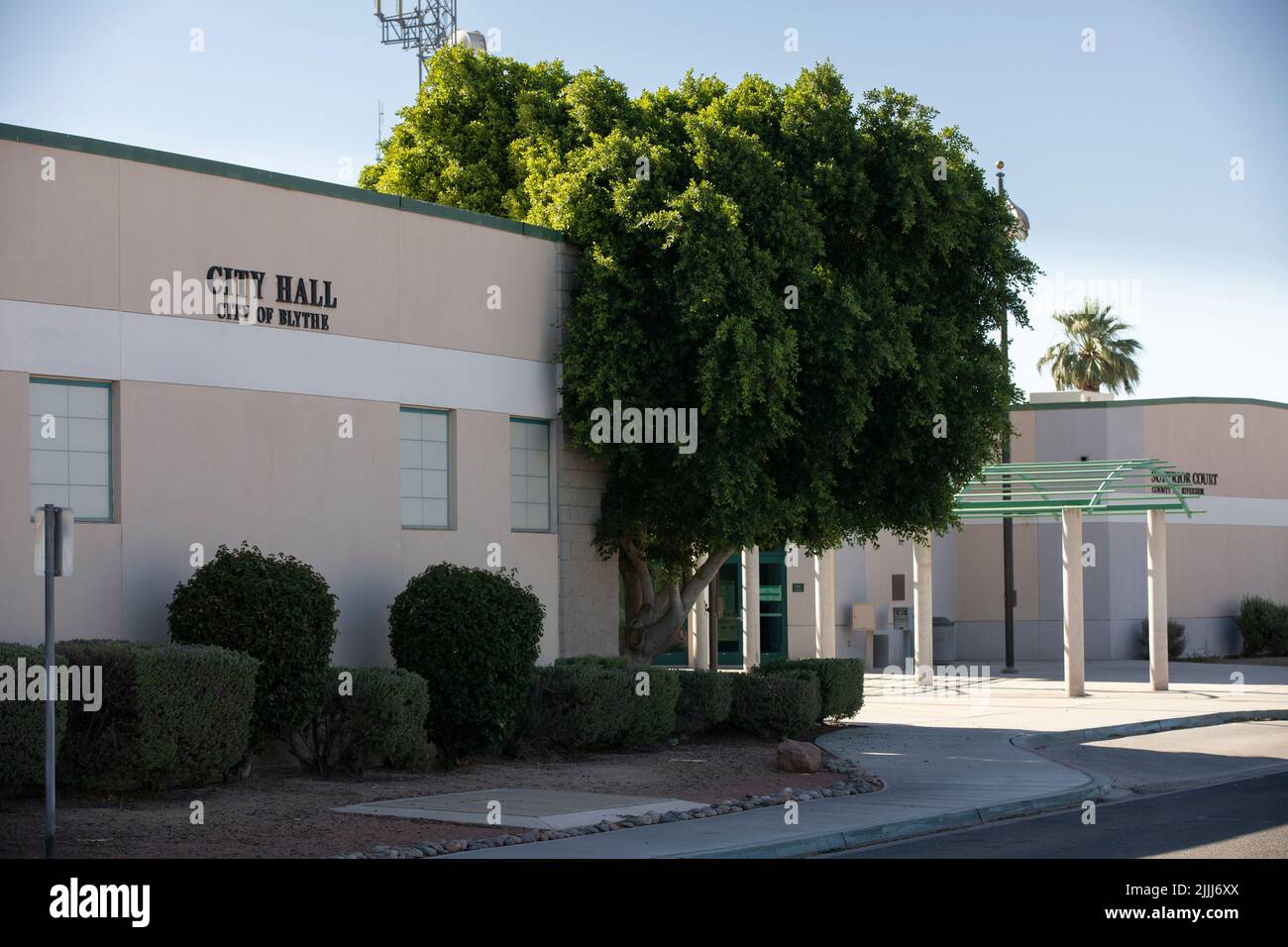 Blythe, California, USA June 1, 2022 Afternoon light shines on the