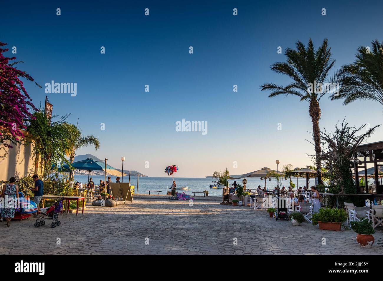Summer scenery from the seaside village of Gialova near Pylos city in