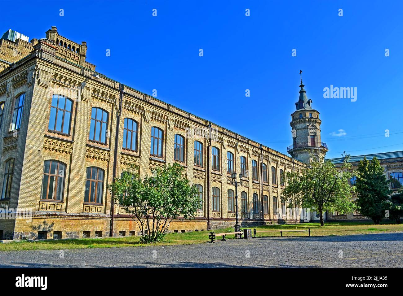 KIEV, UKRAINE - AUG 06, 2013: National Technical University of Ukraine "Igor Sikorsky Kyiv Polytechnic Institute" (aka NTUU "KPI") on August 06, 2013 Stock Photo