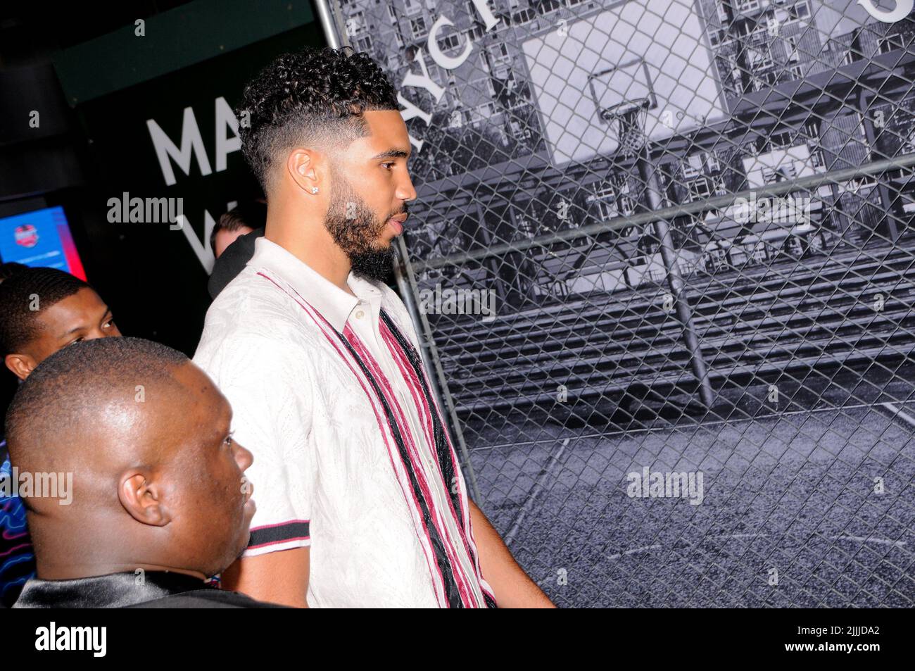 New York, USA. 26th July, 2022. Jayson Tatum attends the 'NYC Point ...