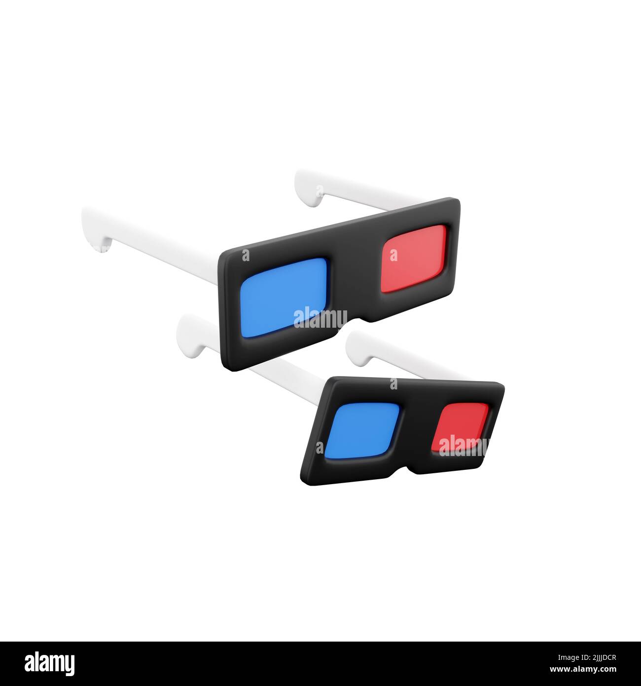 3D render 3d glasses on white background illustration 3d glaases Stock ...