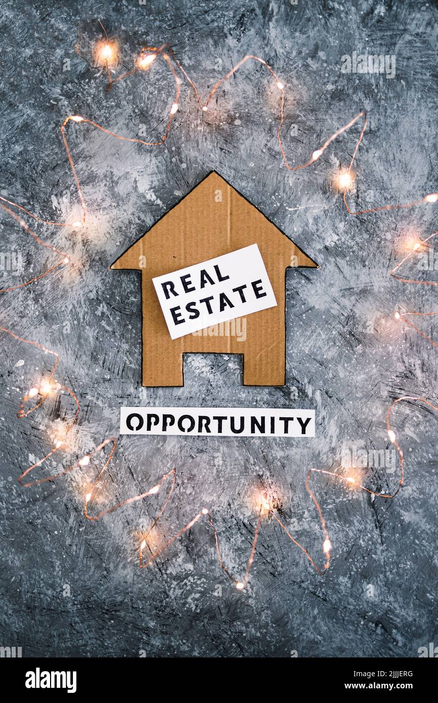 investment options and building wealth conceptual image, real estate