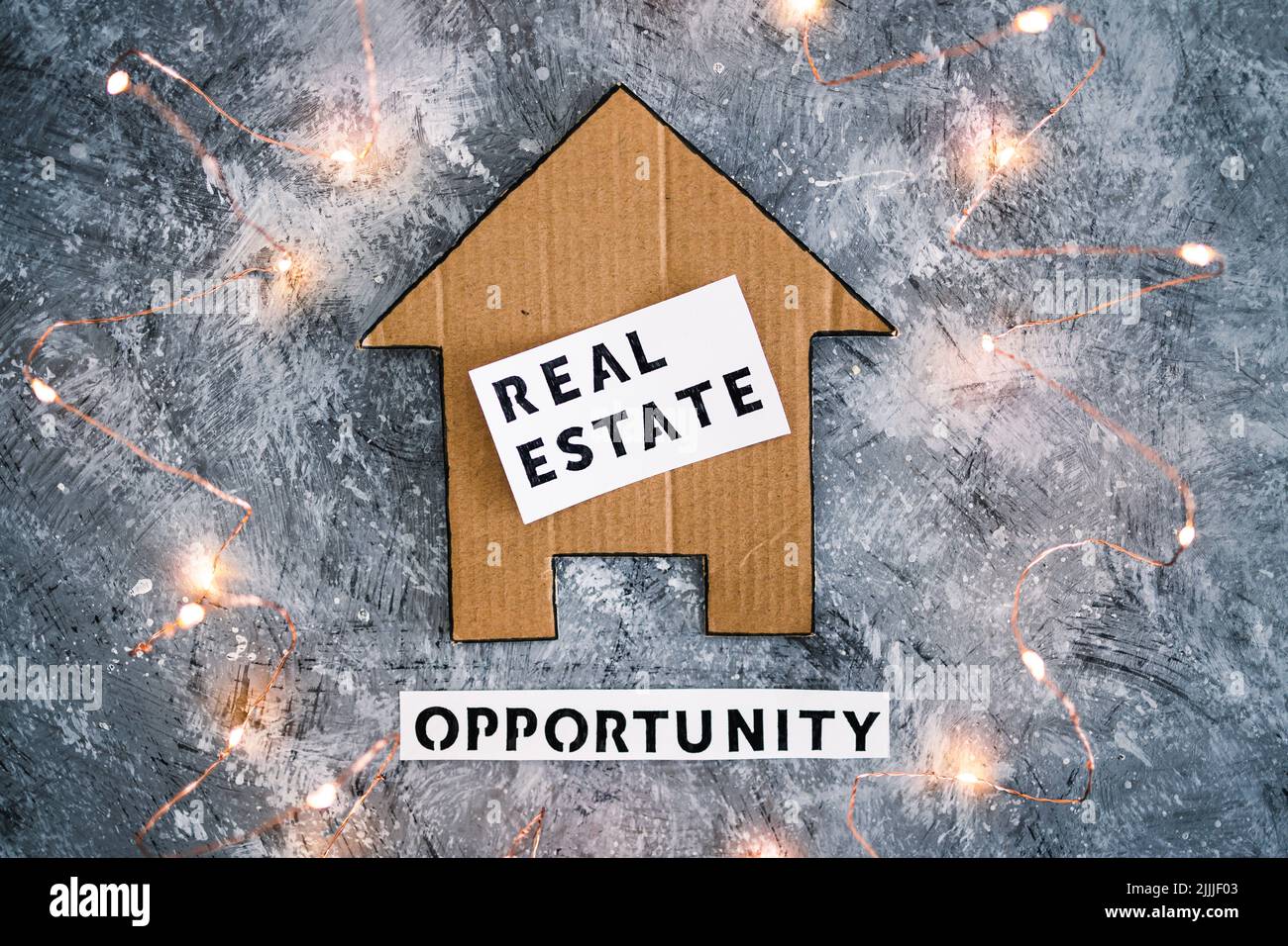 investment options and building wealth conceptual image, real estate