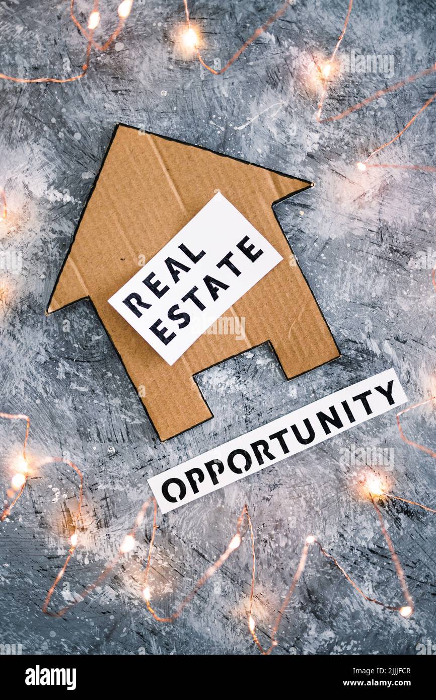 investment options and building wealth conceptual image, real estate