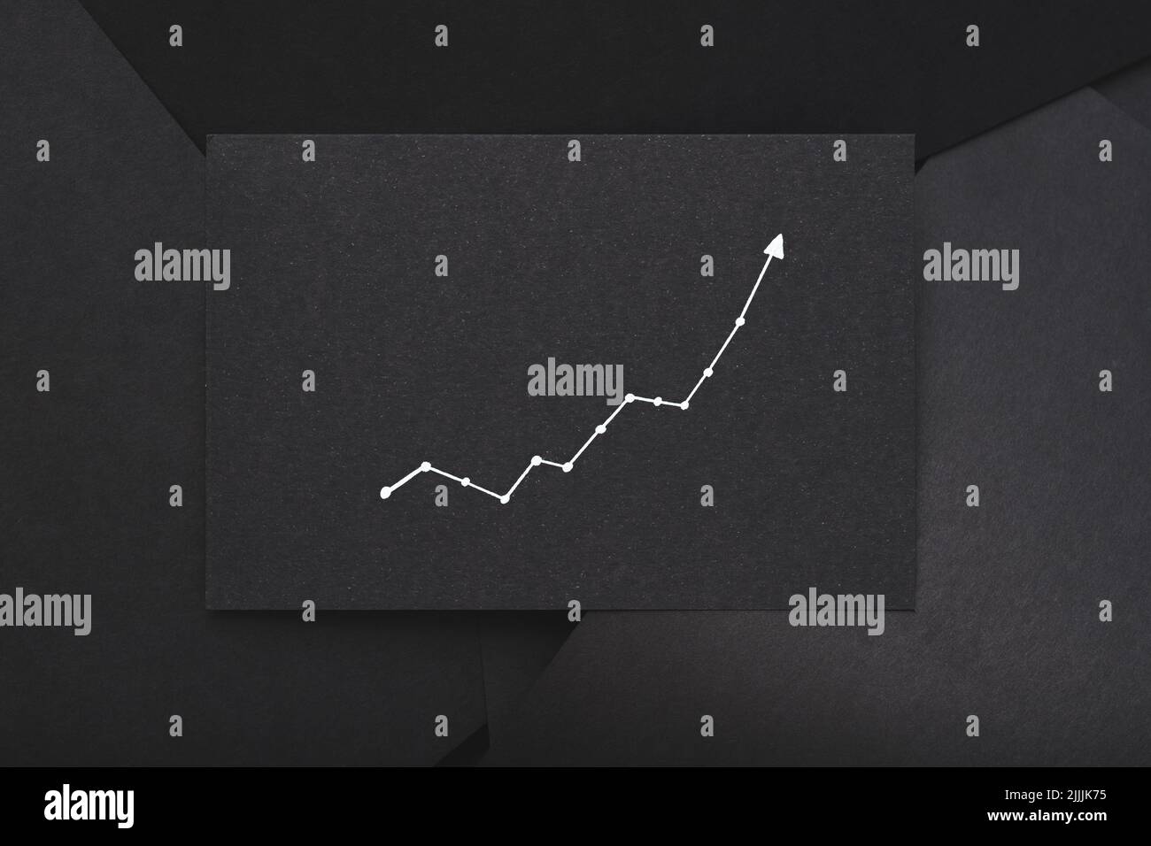 exponential graph growth progress black paper Stock Photo Alamy