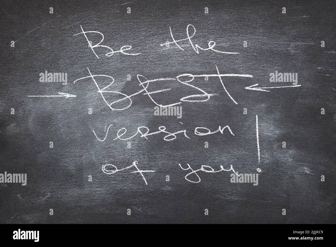 be best version inspiration quote motivation Stock Photo