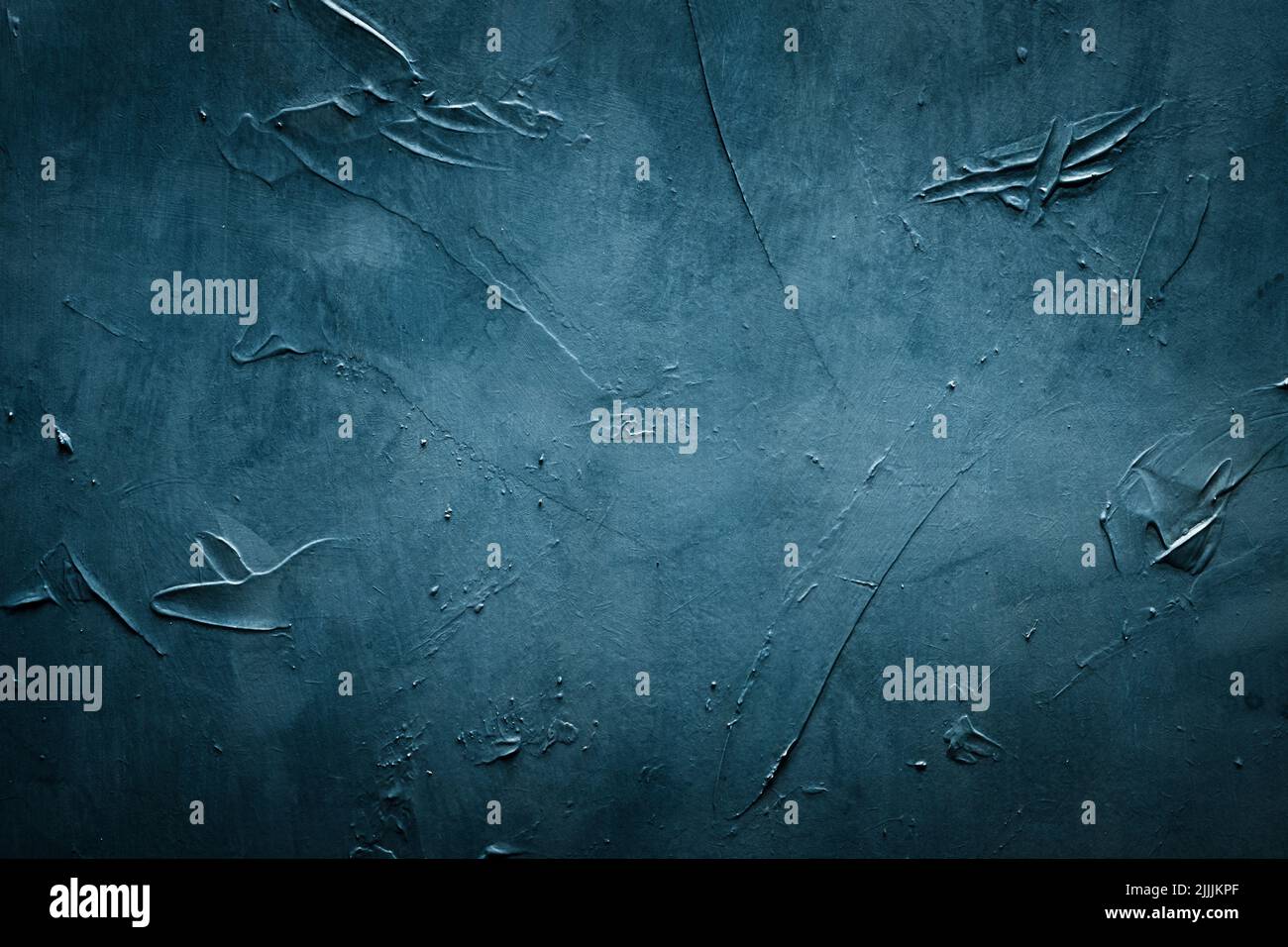 abstract blue background scratched message board Stock Photo