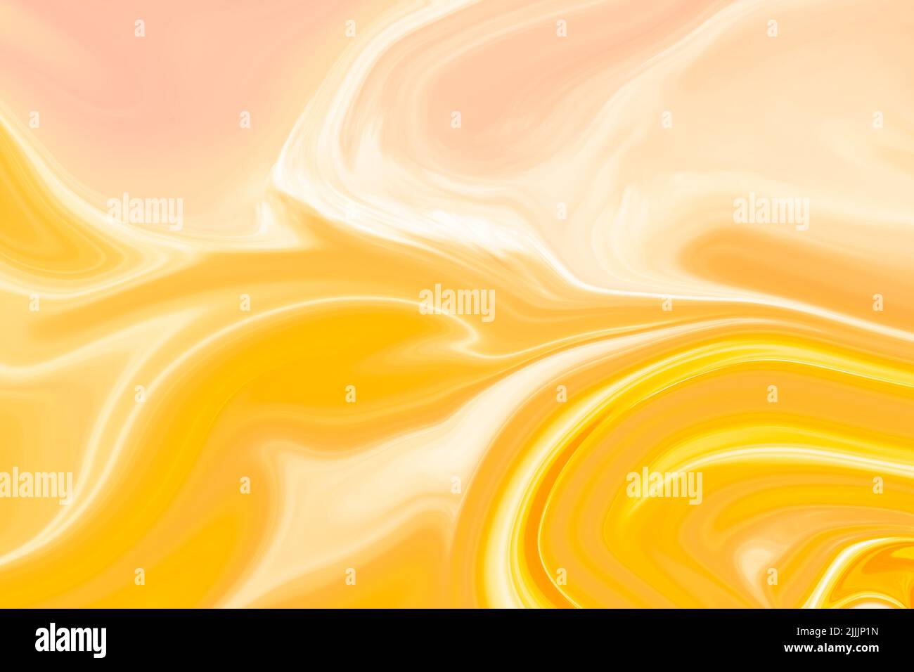 Soft Pink, Yellow and Orange Abstract Liquid Marble, Elegant Texture
