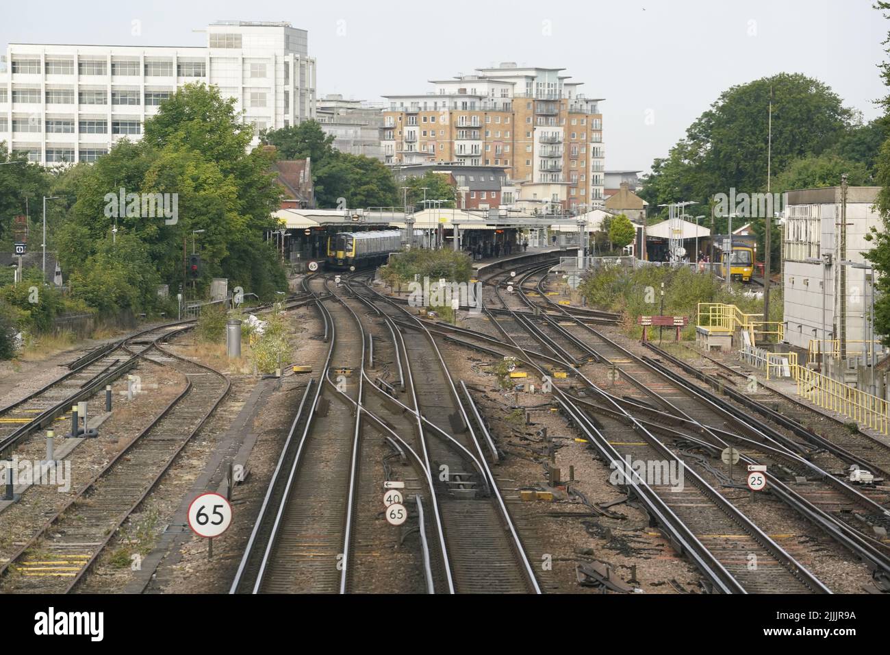 Rail strikes empty station hi-res stock photography and images - Alamy