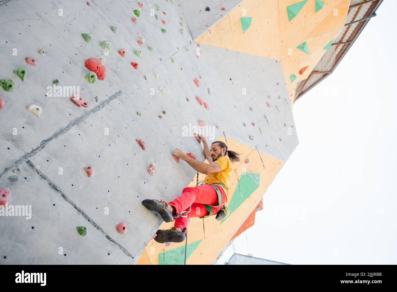 Bottom view caucasian young hi-res stock photography and images - Alamy