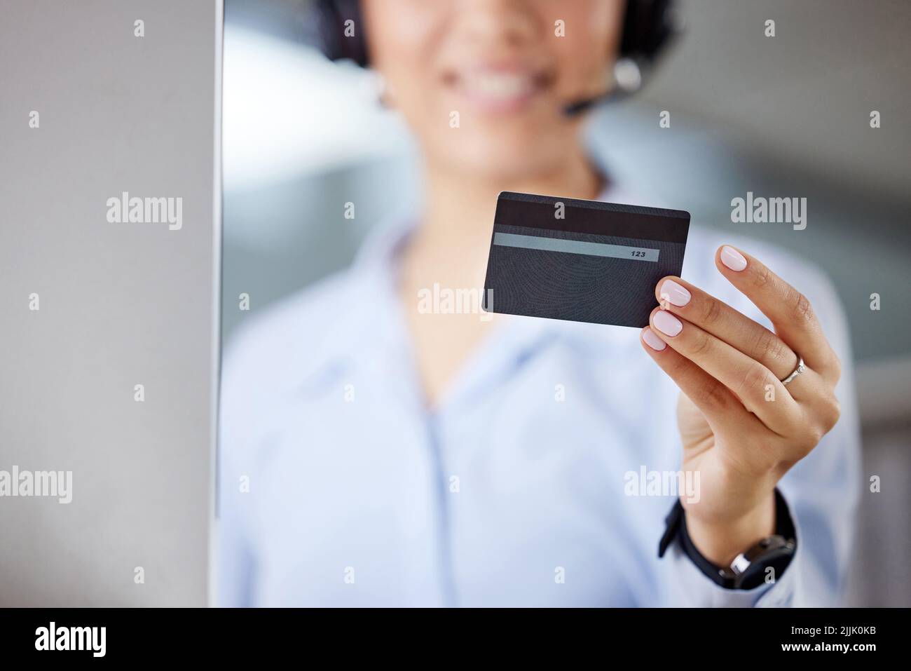 A little splurge for the office. an unrecognisable call centre agent ...