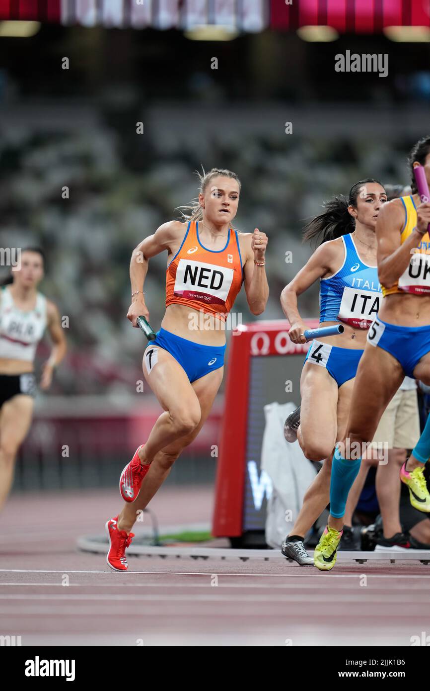 Lisanne De Witte Participating In The 4x400 Meter Relay At The 2020 ...