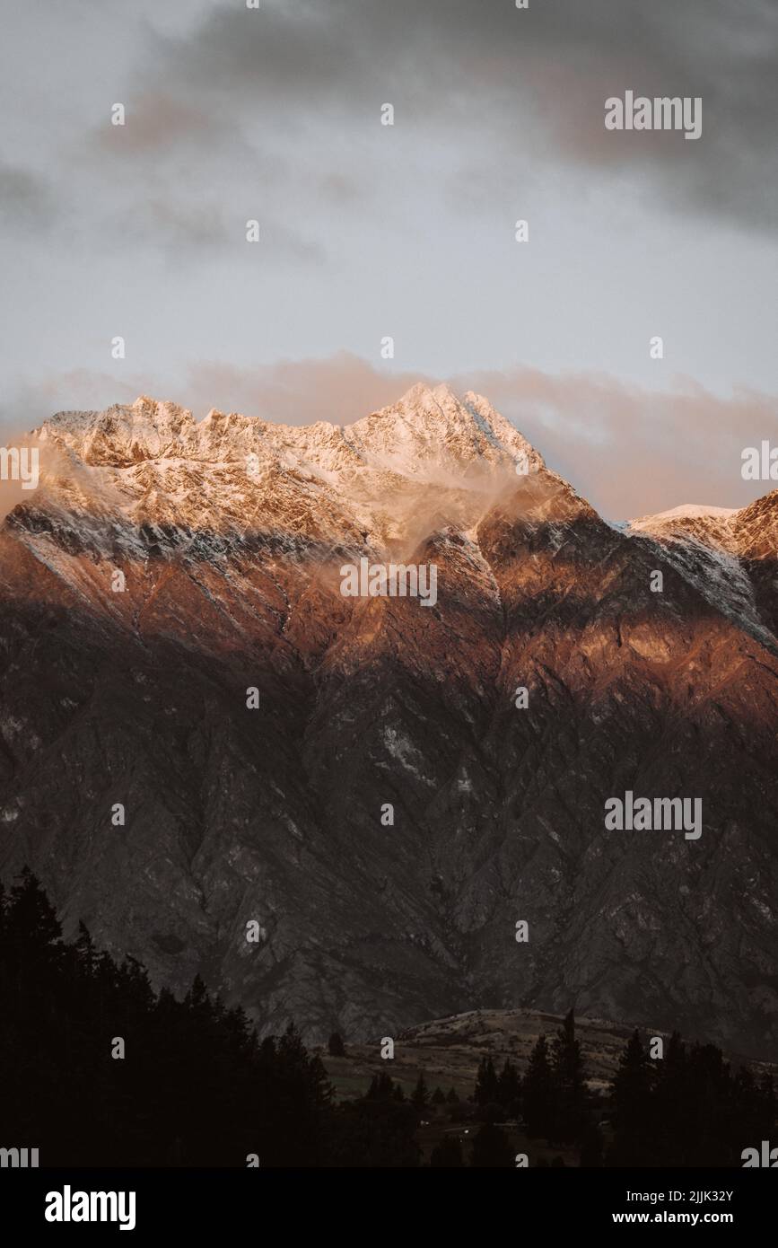 The Remarkables Mountain Range in Queenstown New Zealand Stock Photo ...