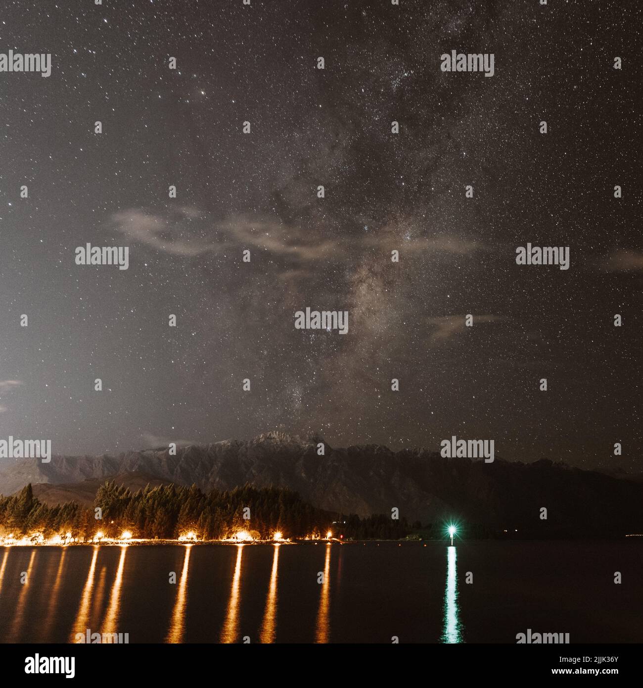 Milky way over The Remarkables, Queenstown, New Zealand Stock Photo - Alamy