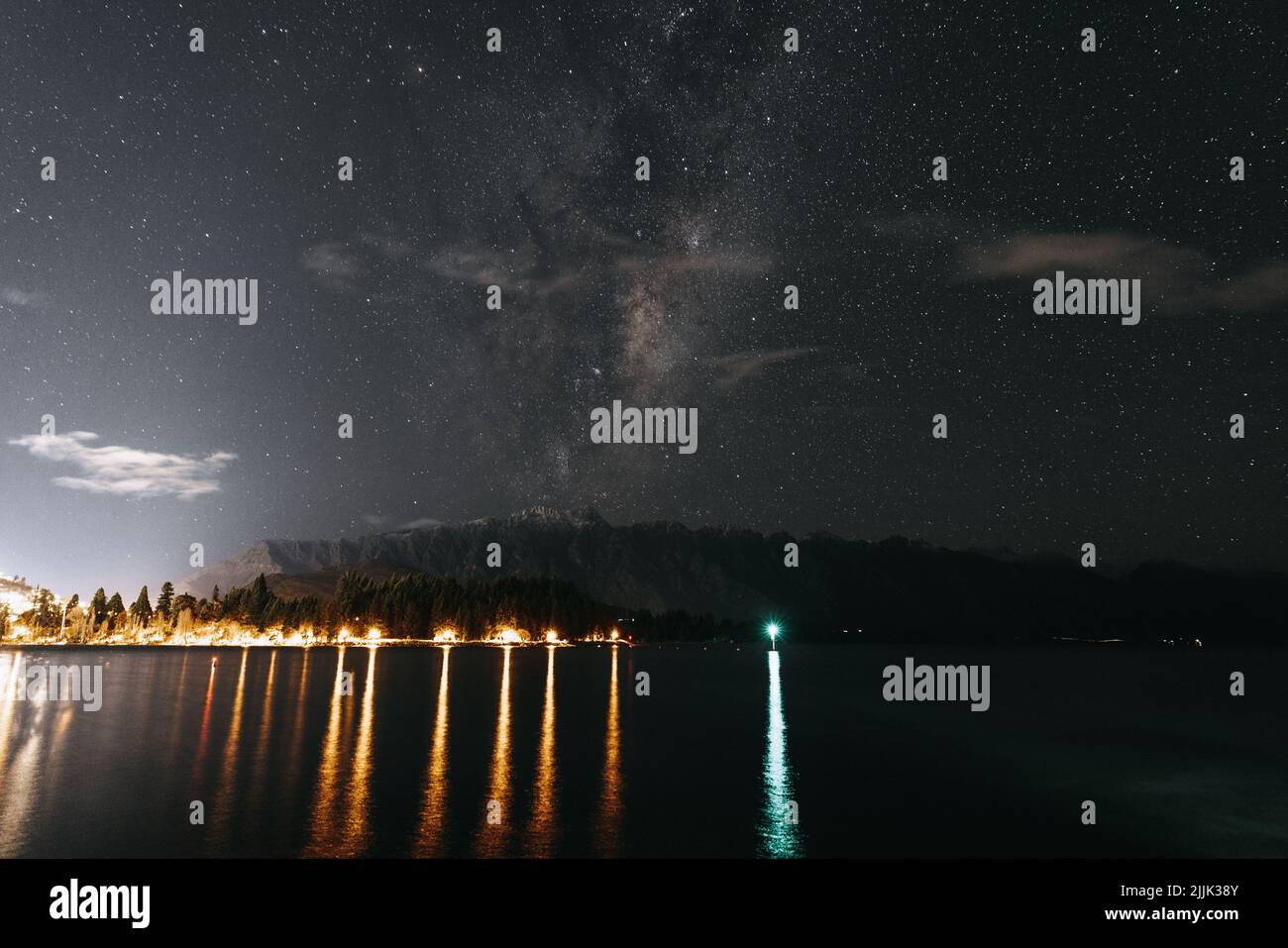 Milky way over The Remarkables, Queenstown, New Zealand Stock Photo - Alamy