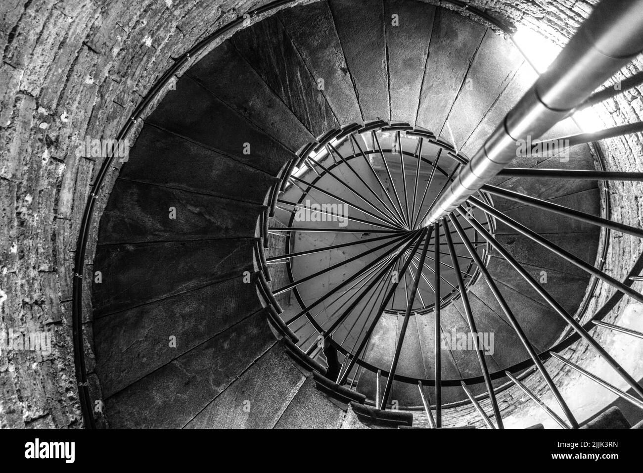 Spiral stairs of the Saint Issac Cathedral in Russia, Saint Petersburg. Stock Photo