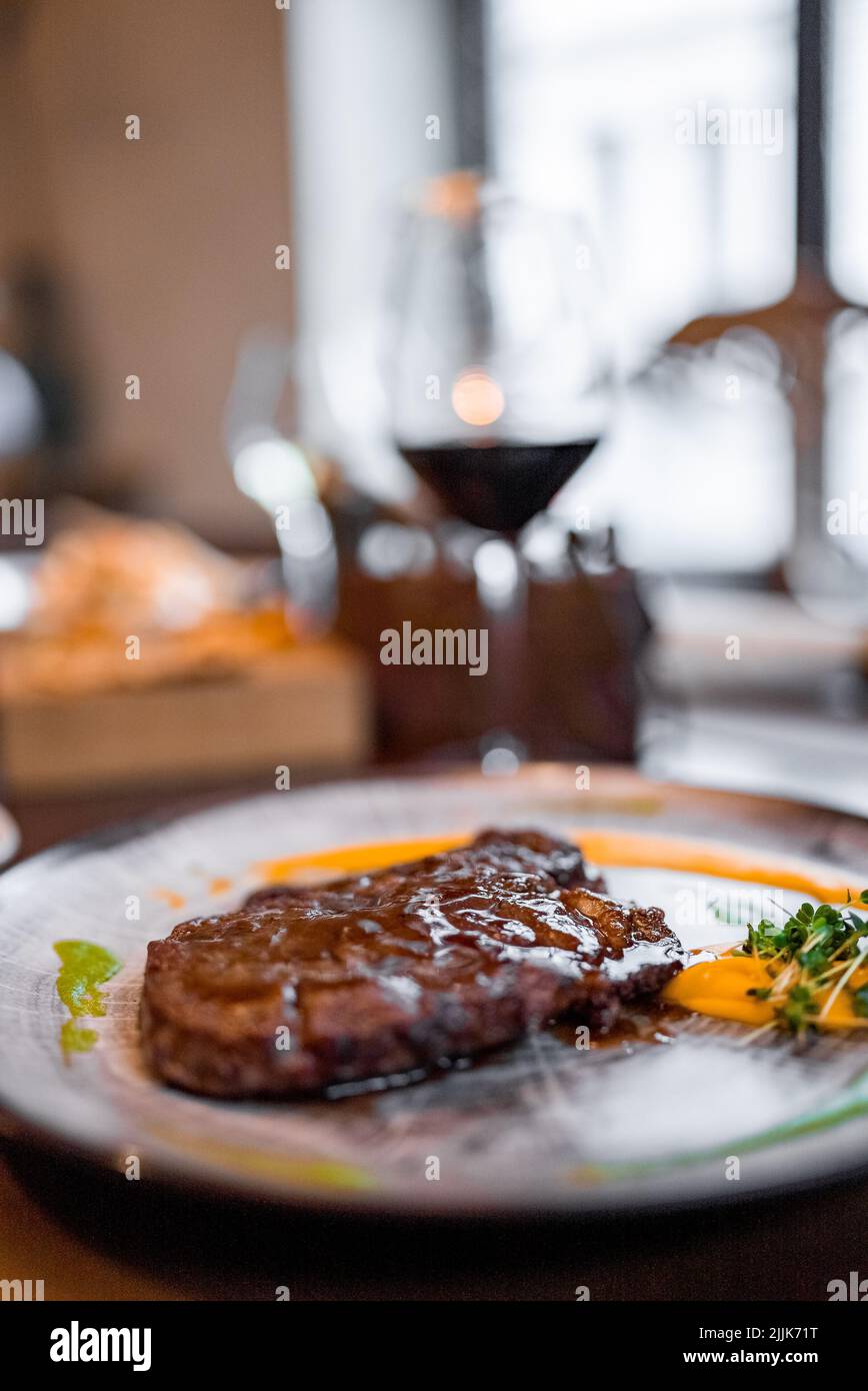 Main course restaurant menu hi-res stock photography and images - Alamy