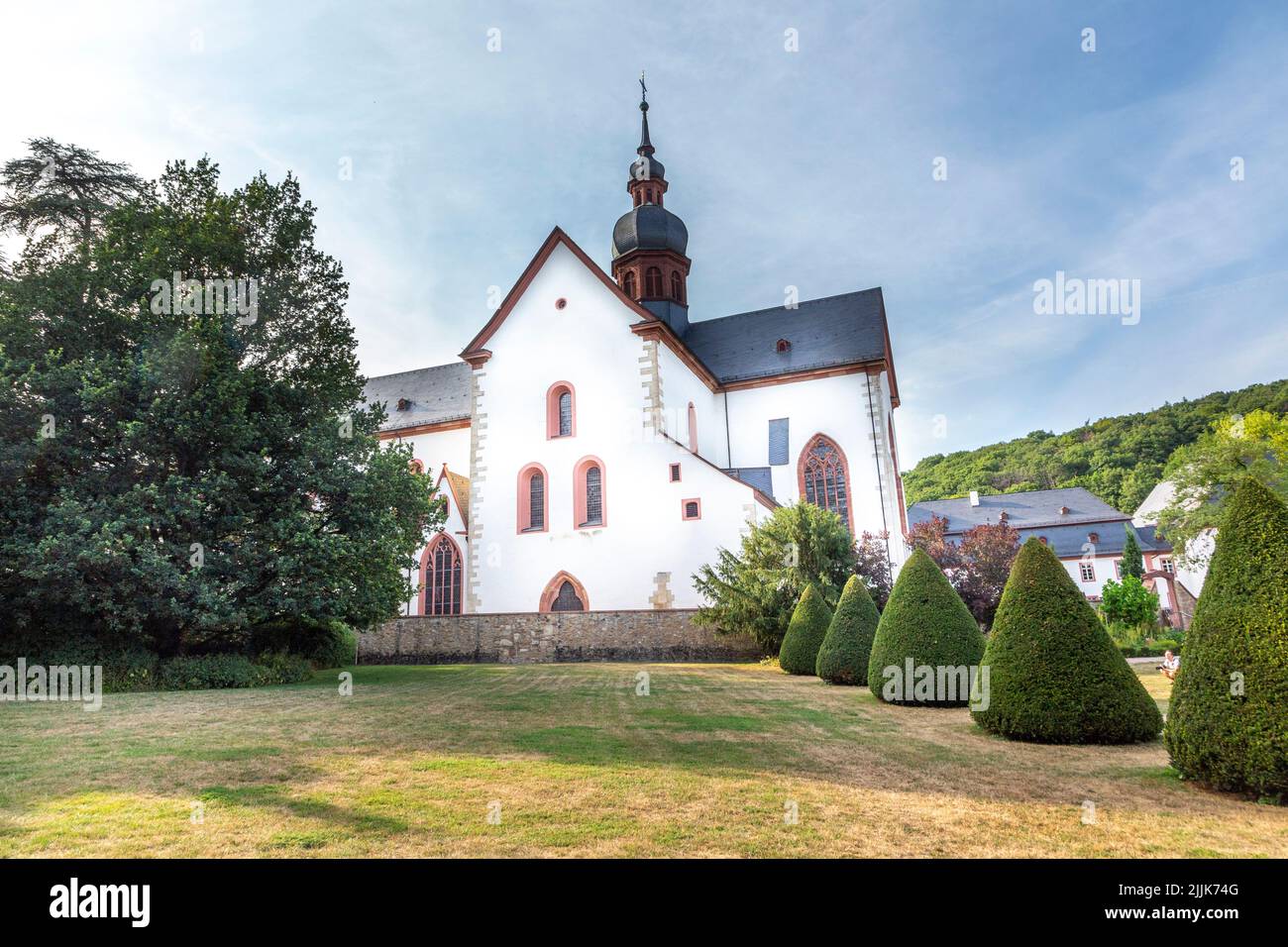 outdoor view of famous Eberbach Abbey in Germany Stock Photo