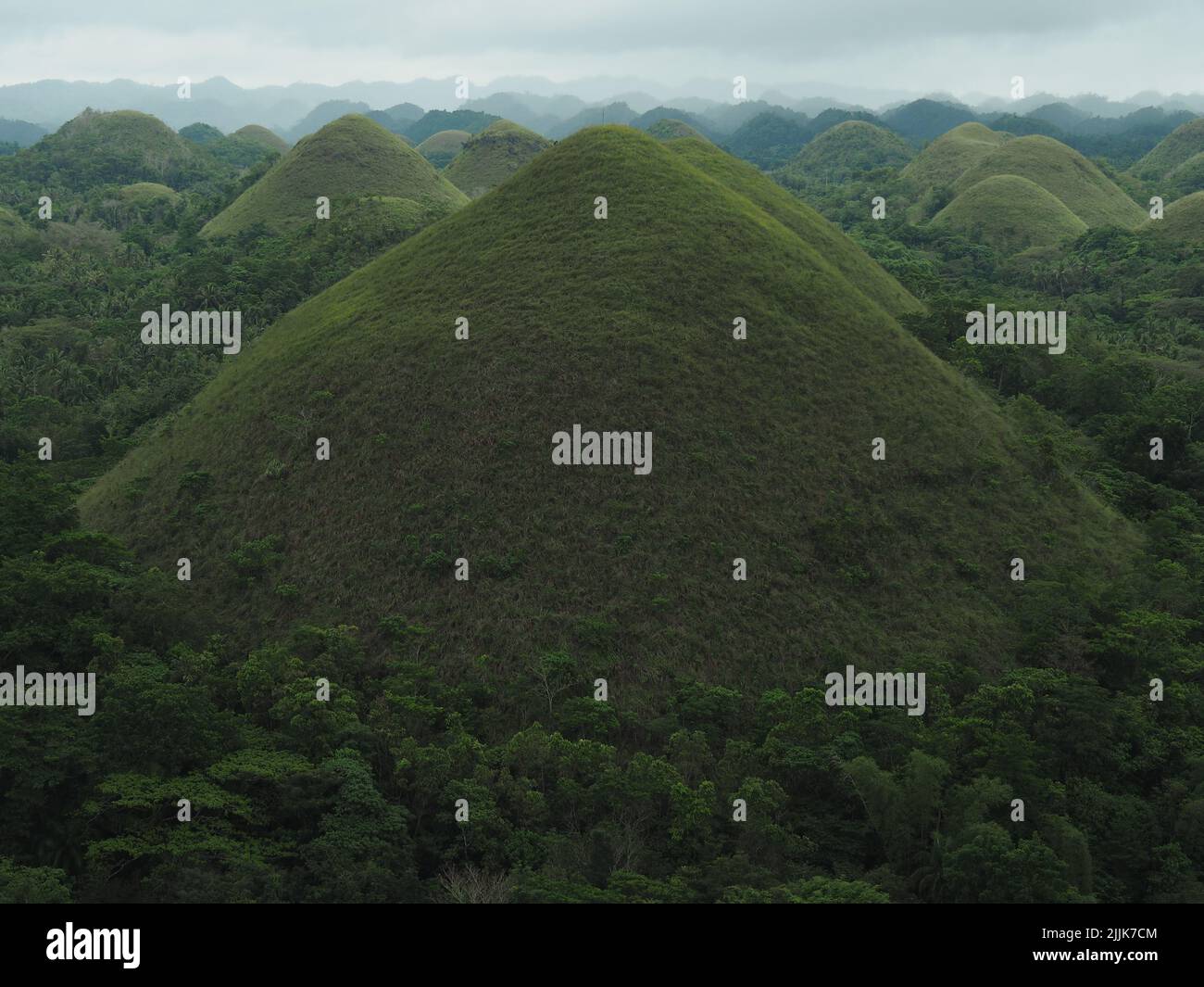 The Chocolate Hills on Bohol in the Philippines Stock Photo Alamy