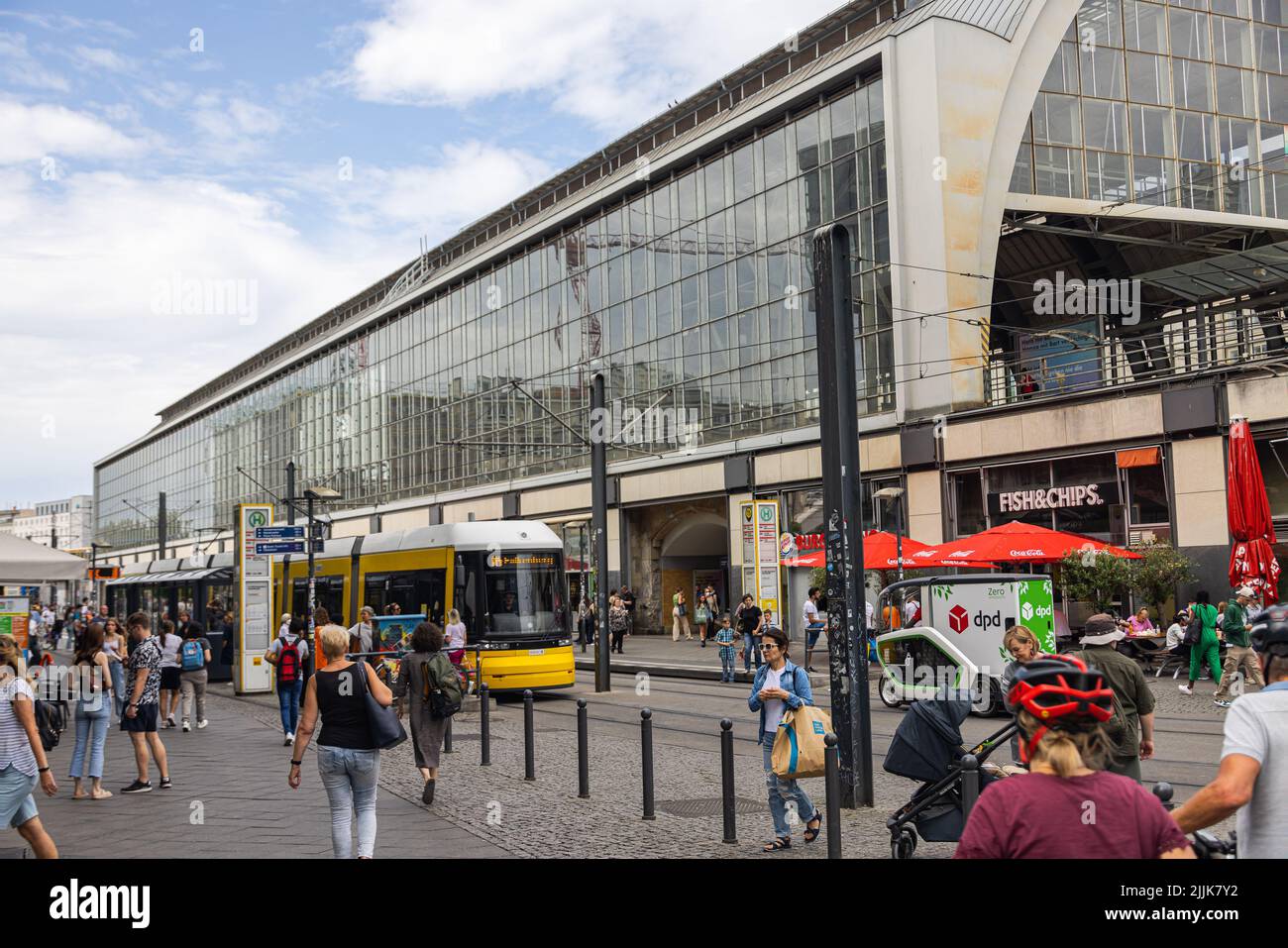 Berlin, Germany - June 29, 2022: Berlin Friedrichstrasse train station ...