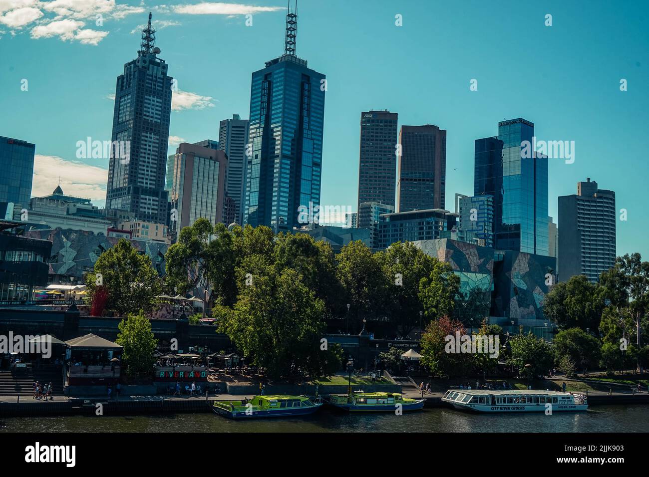 The skyline of Melbourne Central City in Australia Stock Photo Alamy