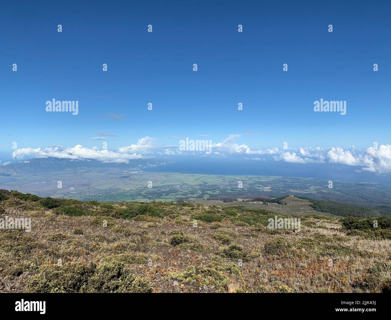 A scenic landscape on the Hawaiian island of Maui, USA Stock Photo