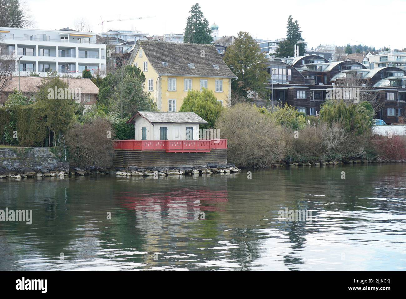 The houses near the lake in Zurich, Switzerland Stock Photo Alamy