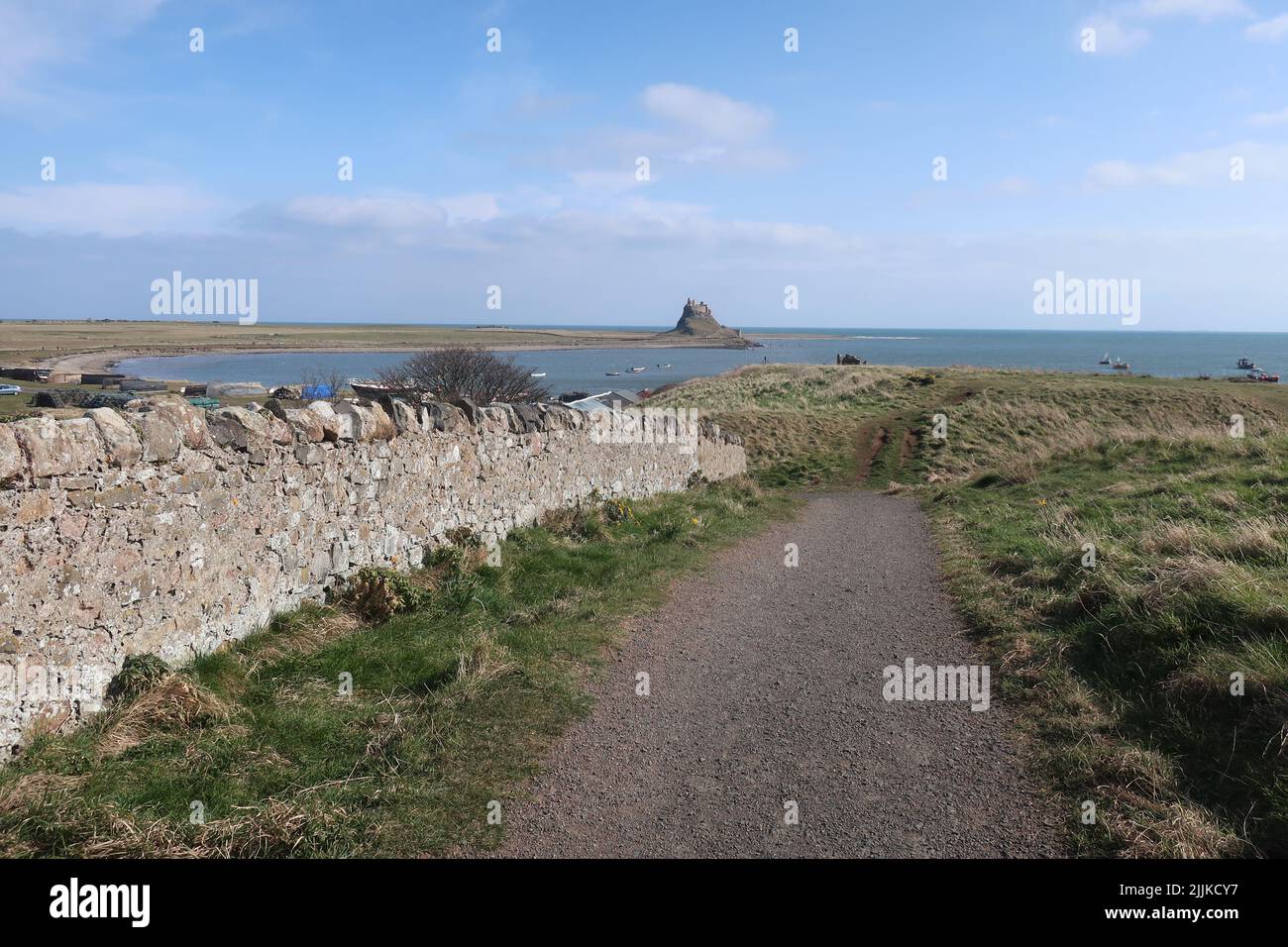 St Cuthbert's Way national trail long-distance trail. Northumberland ...