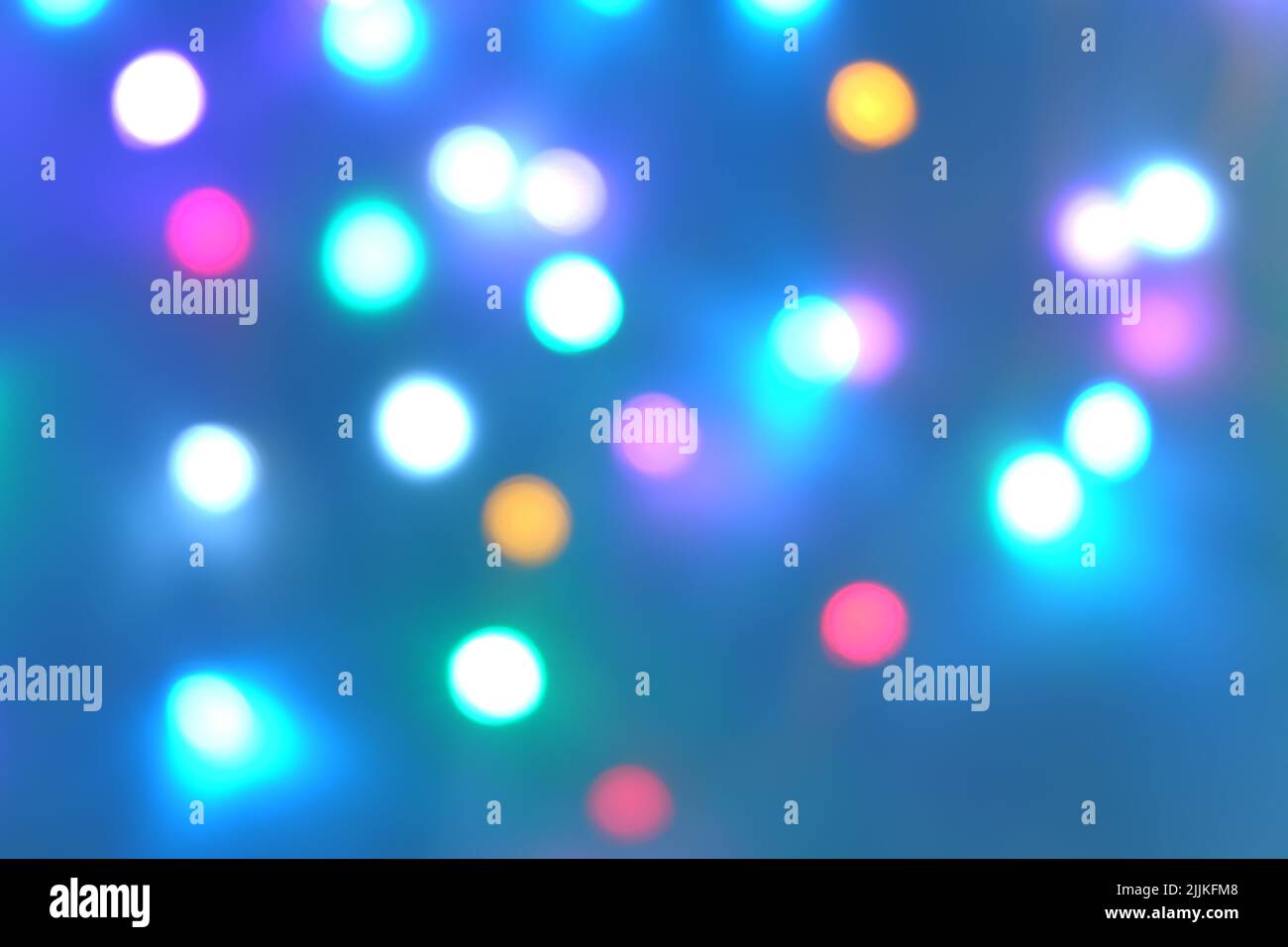 A closeup of colorful bokeh lights background Stock Photo