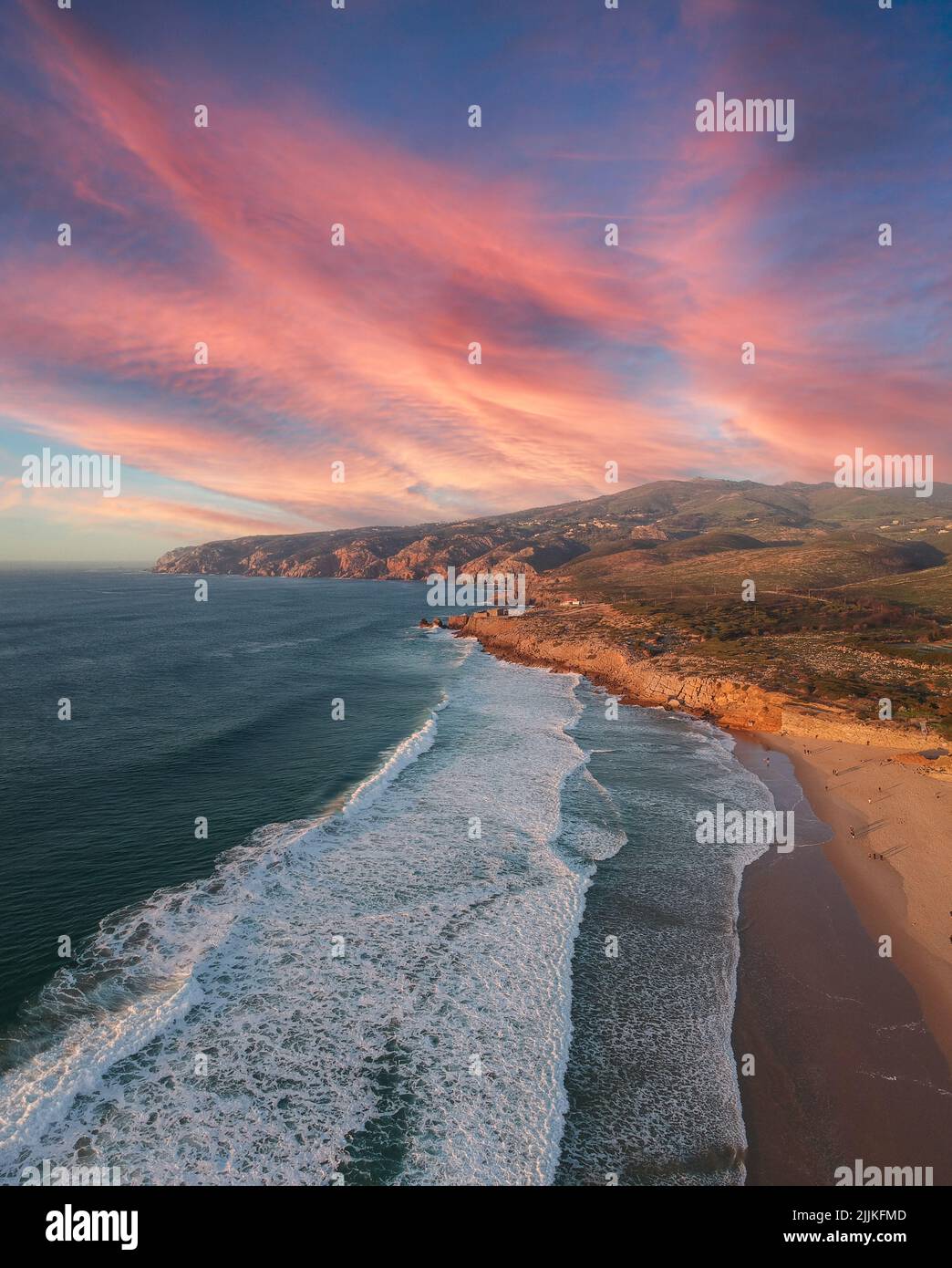Aerial vertical shot beach in hi-res stock photography and images - Alamy