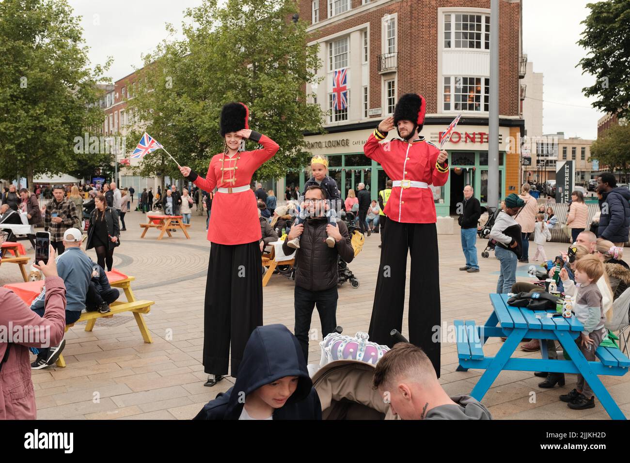 Queen's Platinum Jubilee celebrations in Hull, UK, June 2022 Stock