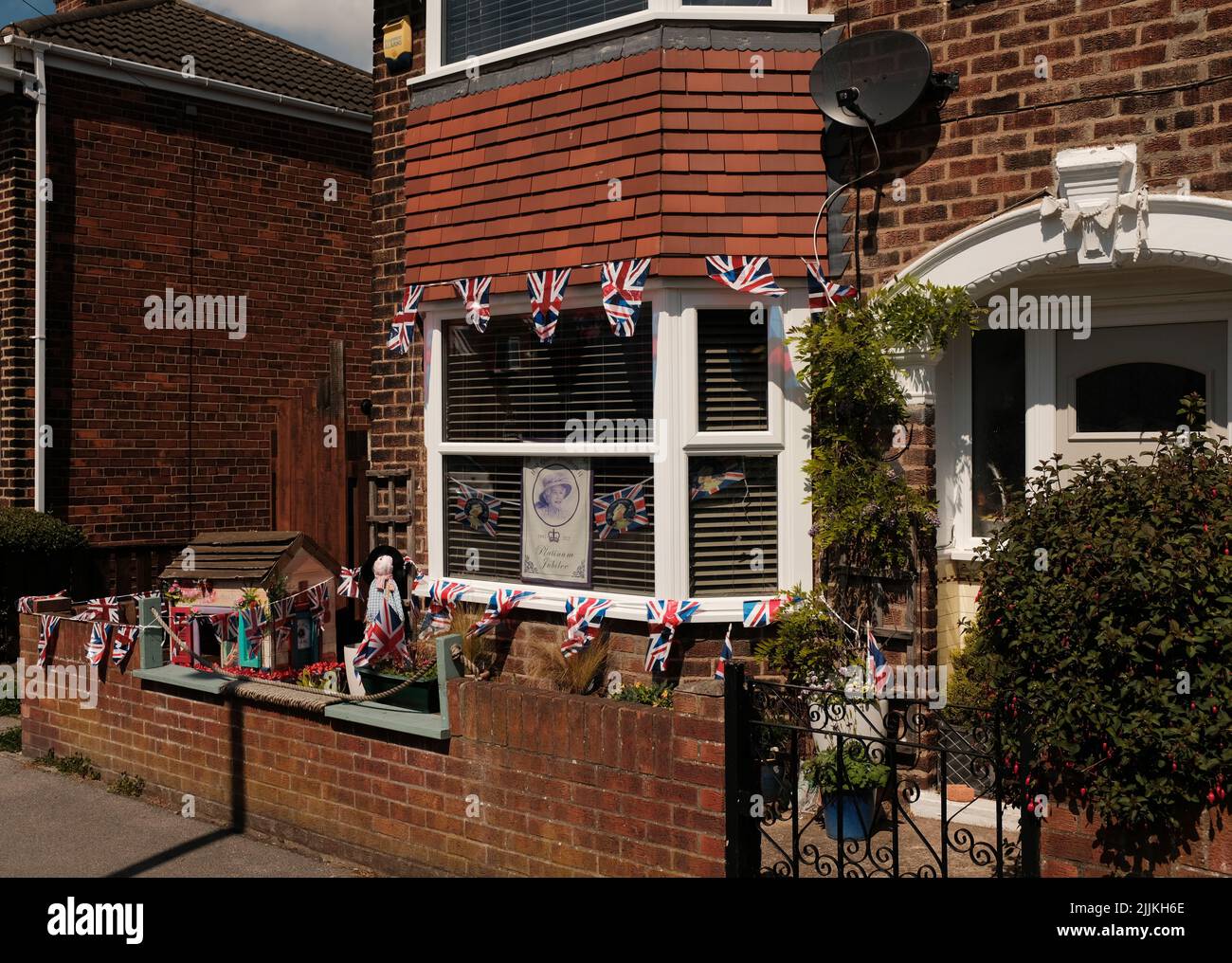 Queen's Platinum Jubilee celebrations in Hull, UK, June 2022 Stock