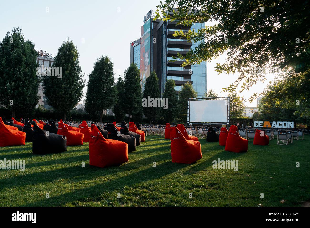 The Transilvania International Film Festival event seats in Cluj-Napoca, Romania Stock Photo
