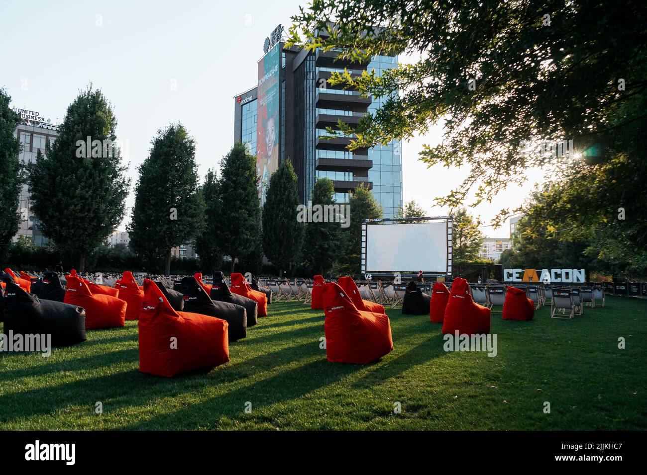 The Transilvania International Film Festival event seats in Cluj-Napoca, Romania Stock Photo