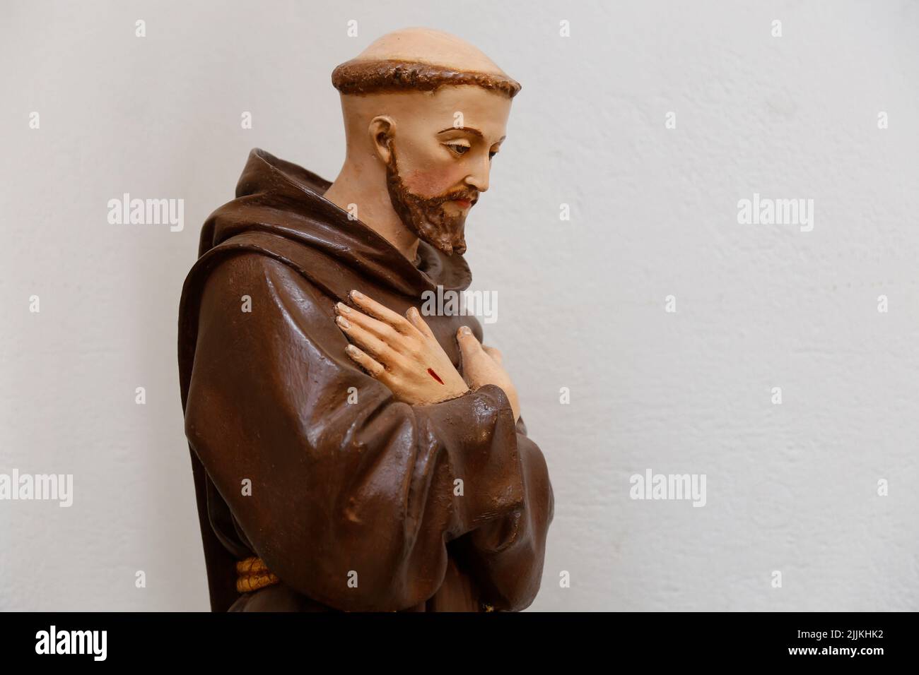 Saint Francis of Assisi of the Catholic Church - St Francis Stock Photo
