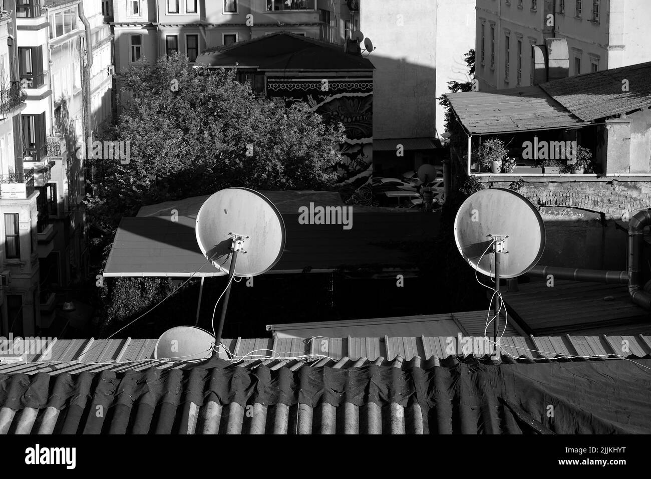 Satellite Black and White Stock Photos & Images Alamy