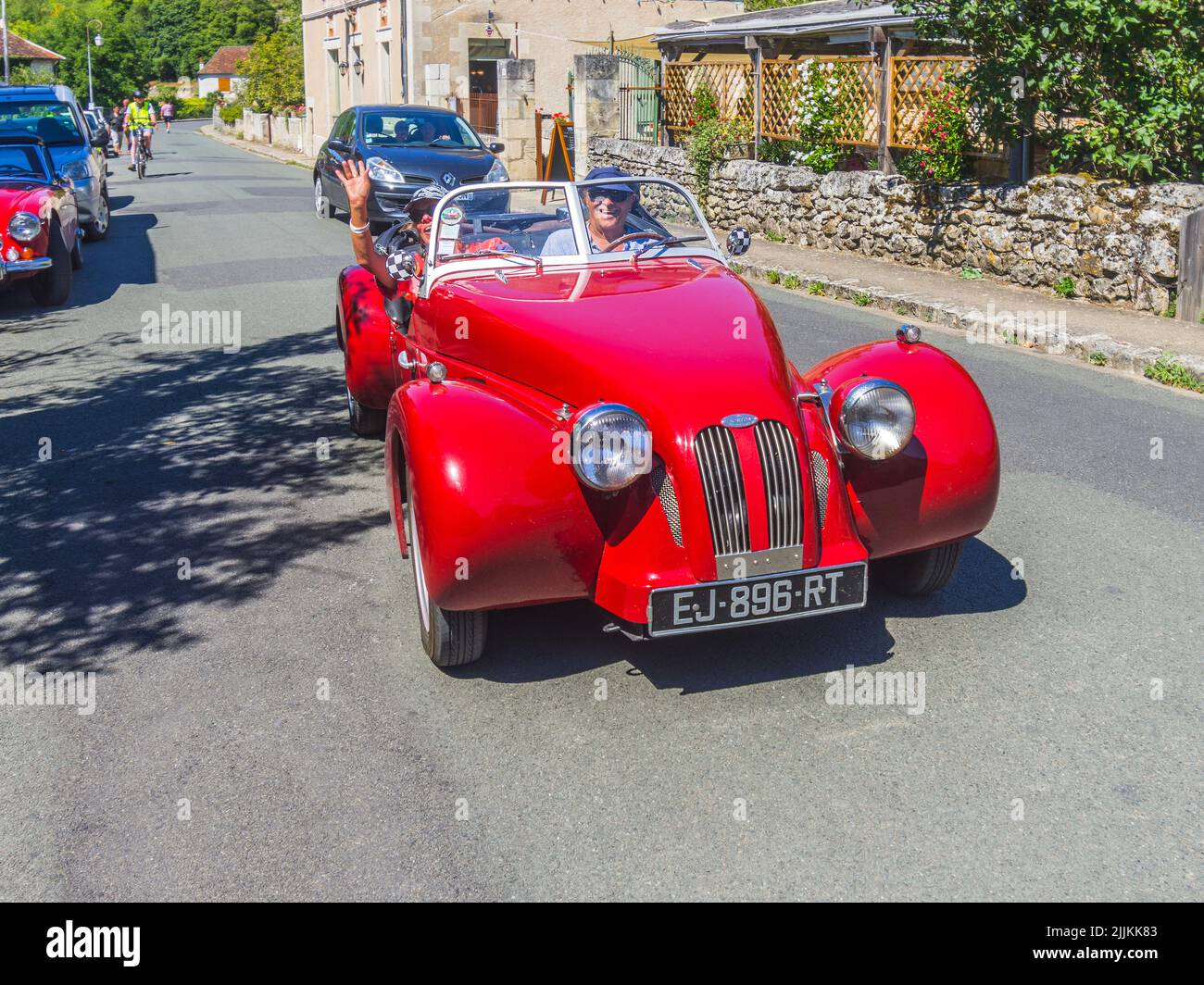 Dutch built Burton kit-car based on the Citroen 2CV chassis and engine, seen in Angles-sur-l'Anglin, Vienne (86), France. Stock Photo
