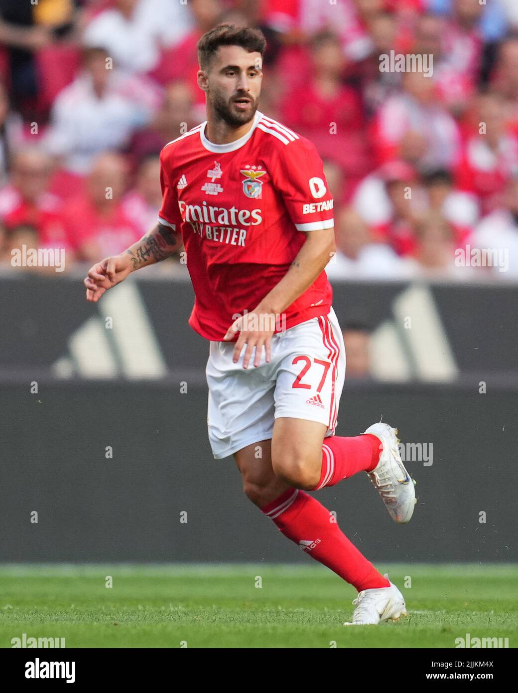 Lisbon, Portugal. July 25, 2022, Rafa Silva of Benfica during the Pre-Season Friendly Eusebio Cup match between SL Benfica and Newcastle United FC played at Estadio da Luz on July 25, 2022 in Lisbon, Portugal. (Photo by Bagu Blanco / PRESSINPHOTO) Stock Photo