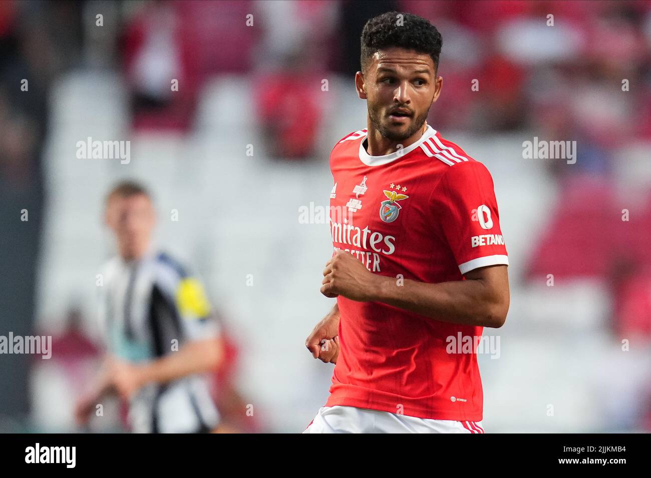 Lisbon, Portugal. July 25, 2022, Goncalo Ramos of Benfica during the Pre-Season Friendly Eusebio Cup match between SL Benfica and Newcastle United FC played at Estadio da Luz on July 25, 2022 in Lisbon, Portugal. (Photo by Bagu Blanco / PRESSINPHOTO) Stock Photo