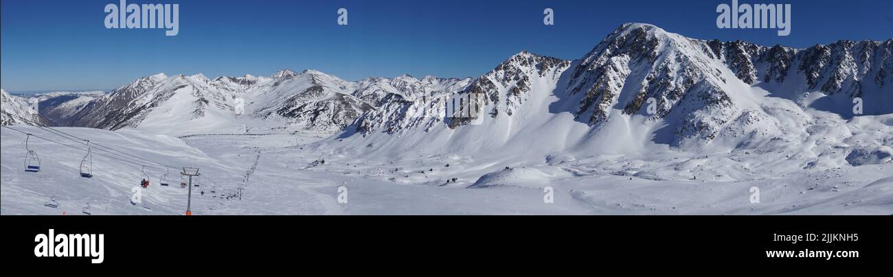 panoramic view of the alps france Stock Photo